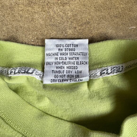 Vintage FUBU Sailing T-Shirt Men’s XL Lime Green Oversized Y2K Streetwear - Picture 7 of 10